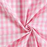 Tissu en coton Vichy à carreaux 1 cm – rose/blanc,  thumbnail number 3