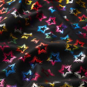 Softshell Étoiles en paillettes – noir/mélange de couleurs, 