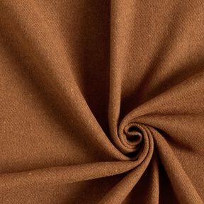 Tissu pour manteau en laine mélangée, uni – marron | Reste 90cm, 
