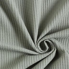 Jersey de coton gaufré uni – roseau | Reste 100cm, 