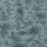 Tissu double gaze de coton Grandes fleurs – gris bleu/noir,  thumbnail number 2