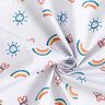 Tissu en coton Cretonne Arc-en-ciel Soleil – gris clair,  thumbnail number 3