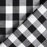 Tissu en coton Vichy à carreaux 1,7 cm – noir/blanc,  thumbnail number 4