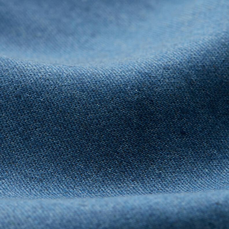 Denim de coton mélangé moyen – bleu jean,  image number 2