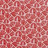 Coton enduit Mini feuilles abstraites – rouge foncé/blanc,  thumbnail number 1