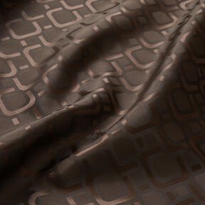 Tissu de doublure Jacquard Motif rétro – marron foncé, 