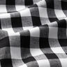Tissu en coton Vichy à carreaux 1,7 cm – noir/blanc,  thumbnail number 2