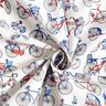 Tissu en coton Cretonne Vélos rétro – blanc/bleu,  thumbnail number 3