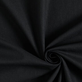 Mélange lin coton Uni – noir, 