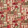 Tissu de décoration Gobelin Motifs de Noël – crème/rouge,  thumbnail number 1