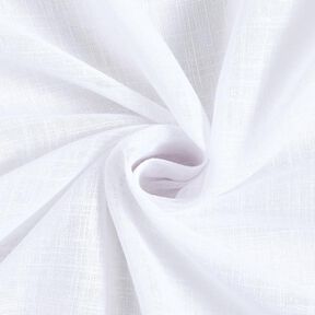 Tissu rideau voile aspect lin 300 cm – blanc, 