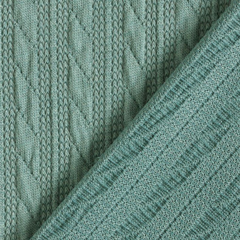 Tricot Cloqué Torsades – eucalyptus,  image number 4