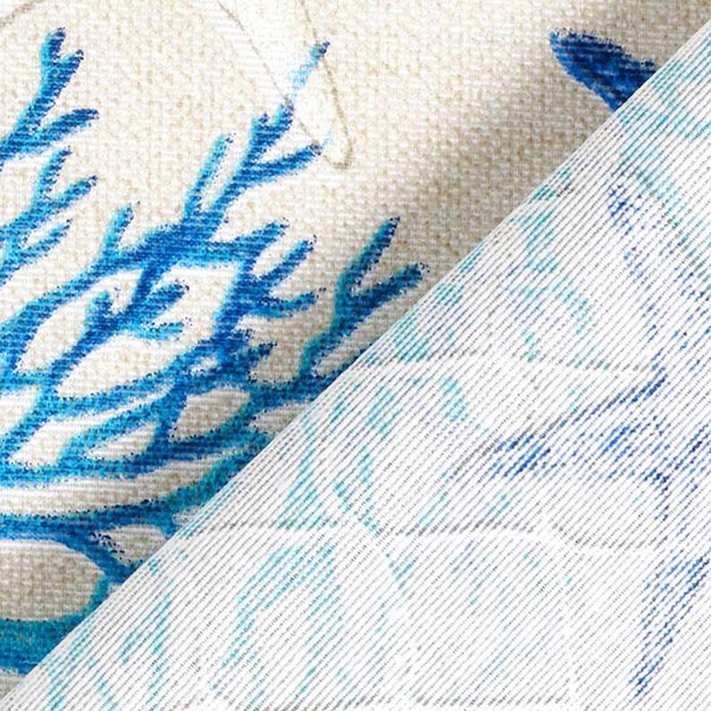 Tissu de décoration Canvas Collage marin – bleu/turquoise,  image number 4