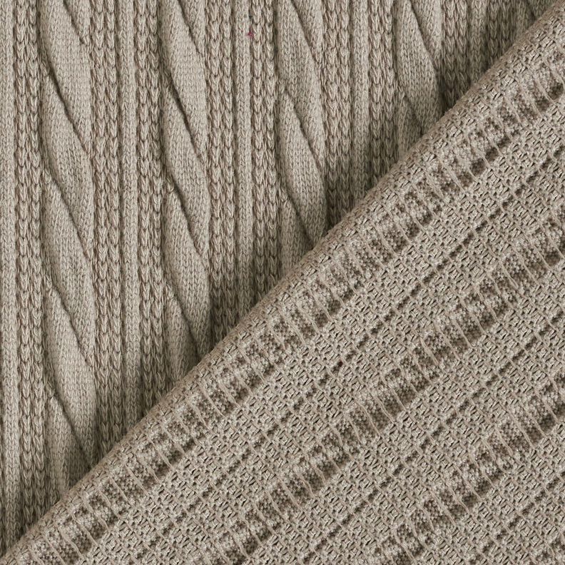 Tricot Cloqué Torsades – argent,  image number 4