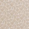 Coton enduit Mini feuilles abstraites – beige/blanc,  thumbnail number 1