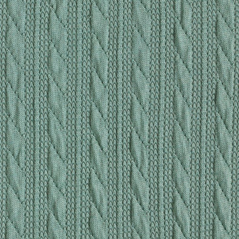 Tricot Cloqué Torsades – eucalyptus,  image number 1