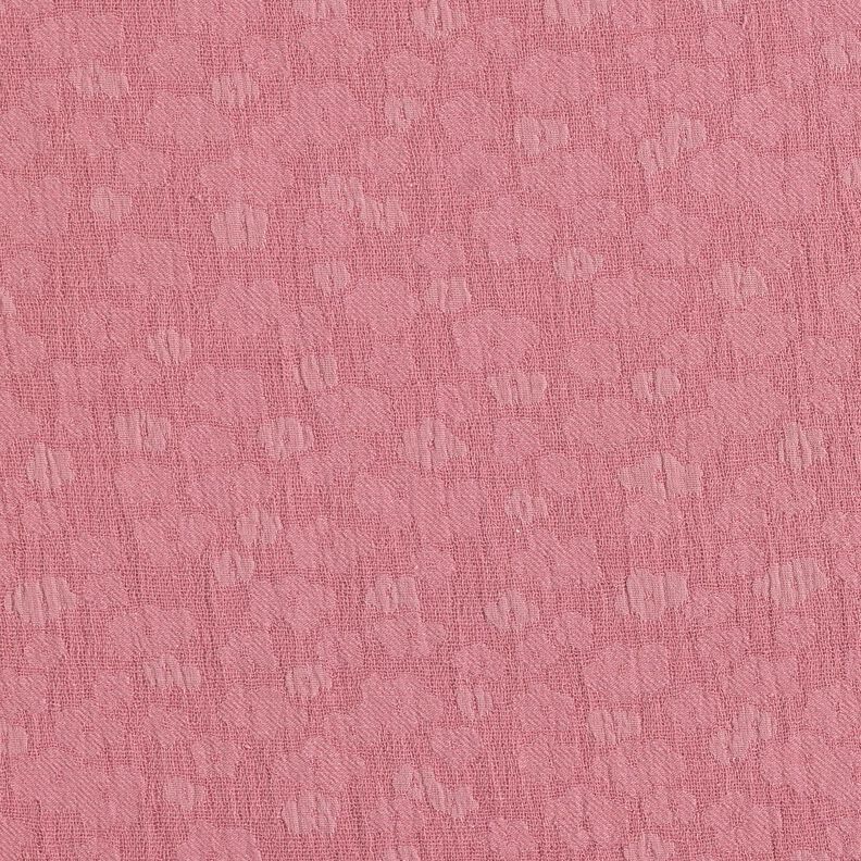 Tissu double gaze de coton Jacquard Fleurs – mauve,  image number 3