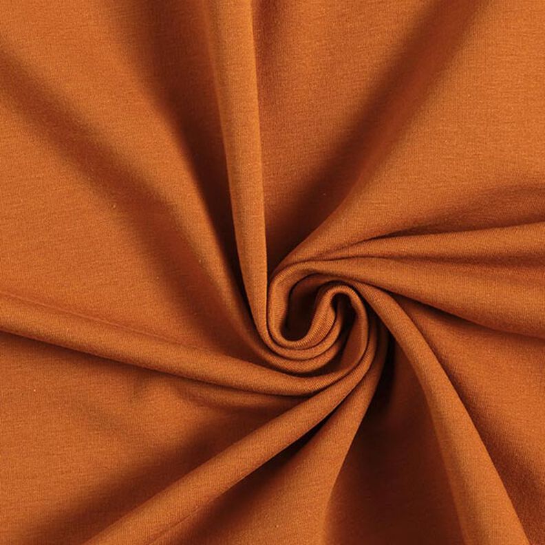 Molleton coton léger uni – caramel,  image number 1