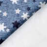Sweatshirt gratté Flocons de neige et étoiles Impression numérique – gris bleu,  thumbnail number 5