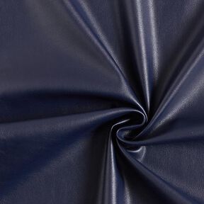 Similicuir stretch lisse – bleu marine, 