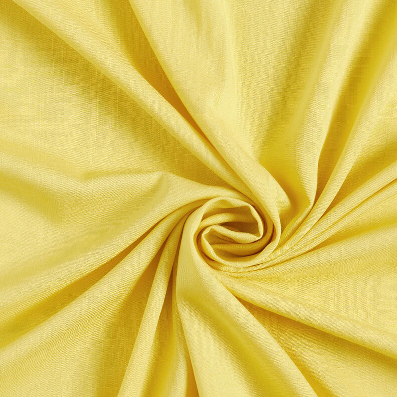 Tissu en viscose aspect lin – jaune clair,  image number 1