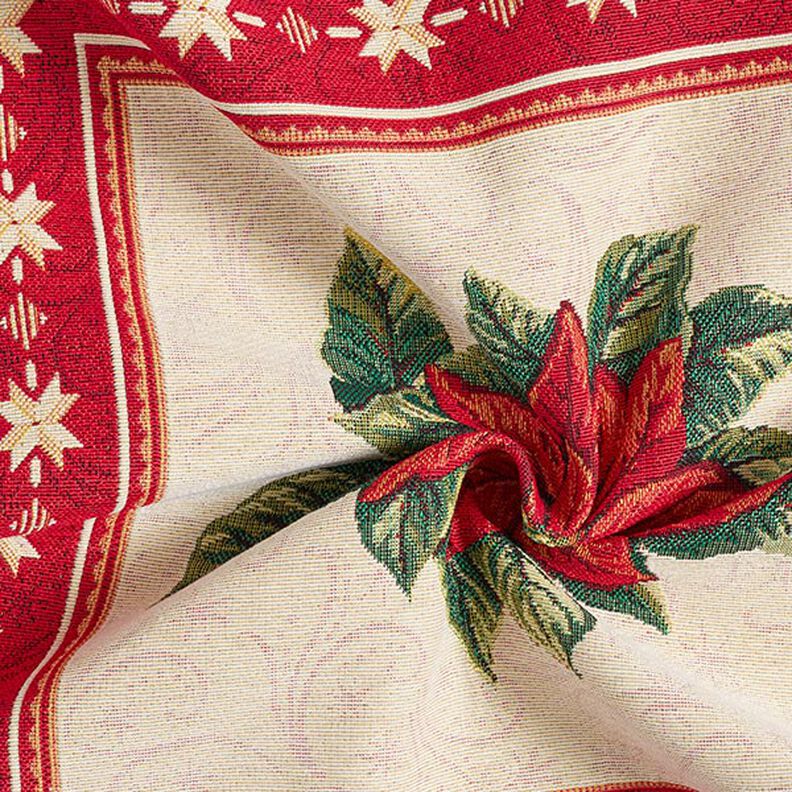 Tissu de décoration pièce Gobelin Etoile de Noël – rouge,  image number 3