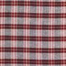 Flanelle Carreaux et chevrons – rouge bordeaux/gris foncé,  thumbnail number 1