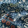 Tissu en coton Cretonne Vrilles de fleurs – pétrole/taupe clair,  thumbnail number 2