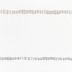 Tissu pour voilages Voile Rayures délicates 295 cm – gris soie/ivoire, 