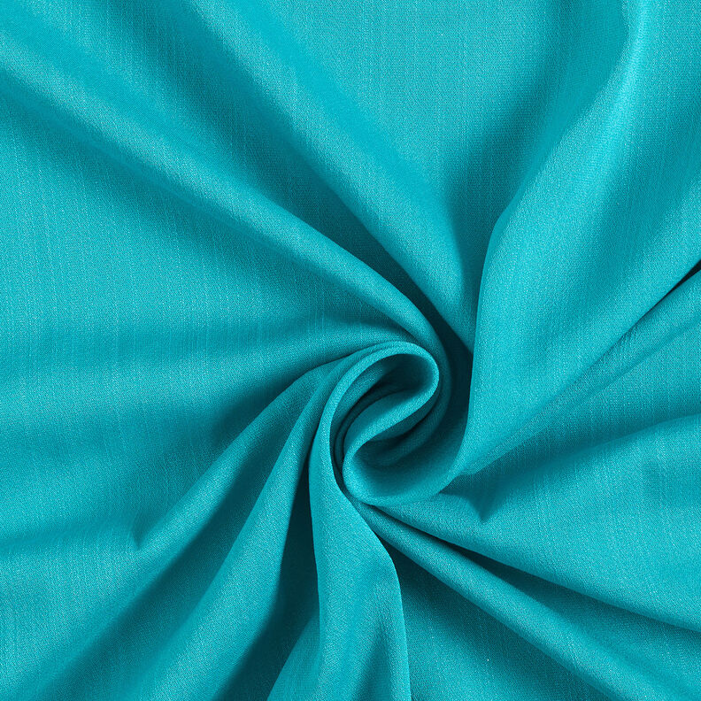 Coton mélangé structuré – turquoise,  image number 1