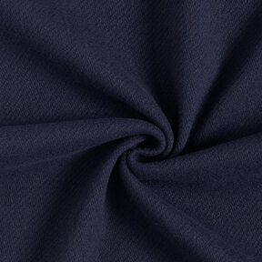 Tissu pour manteau en laine mélangée, uni – bleu nuit, 