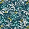 Tissu de décoration Semi-panama Jungle – bleu nuit/menthe poivrée,  thumbnail number 1