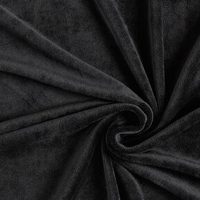 Velours stretch Tissu Nicki – noir, 