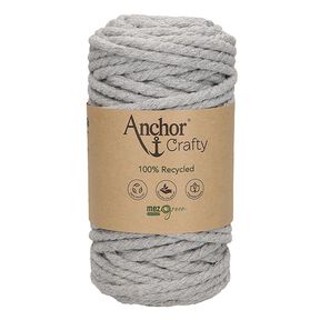 Anchor Crafty Fil macramé, recyclé [5mm] – gris clair, 