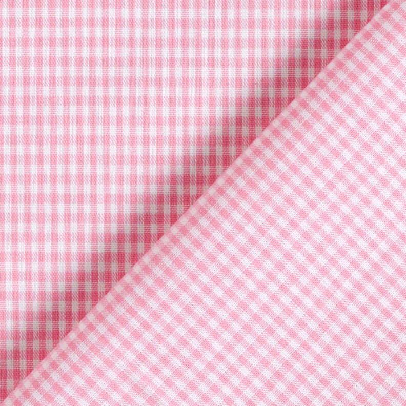 Tissu en coton Vichy à carreaux 0,2 cm – rose/blanc,  image number 4