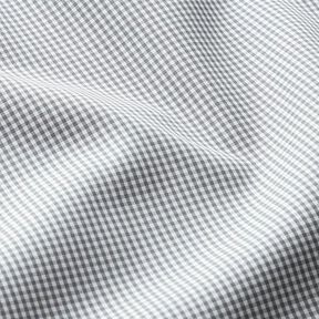 Tissu en coton vichy – blanc/gris, 
