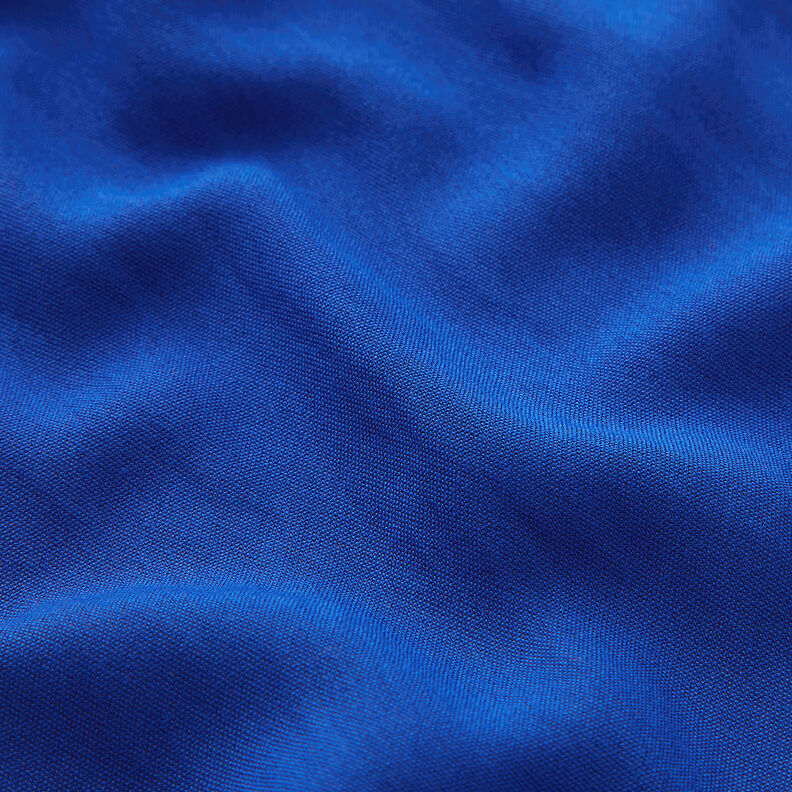 Viscose mélangée unie, armure toile – bleu roi,  image number 2