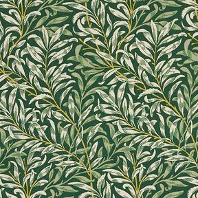 Tissu de décoration Semi-panama branches emmêlées – nature/vert foncé, 