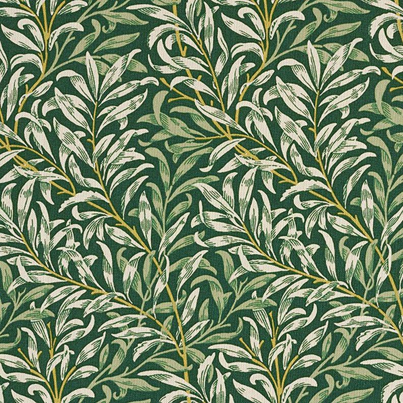 Tissu de décoration Semi-panama branches emmêlées – nature/vert foncé,  image number 1