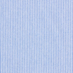 Tissu pour chemisier Coton mélangé Rayures – bleu clair/blanc, 