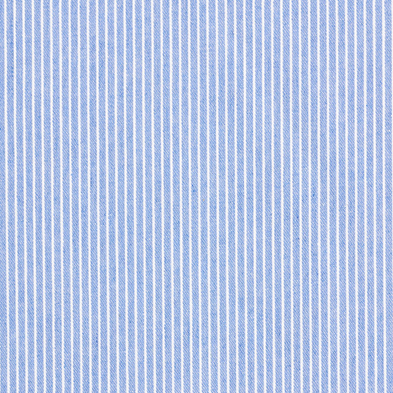 Tissu pour chemisier Coton mélangé Rayures – bleu clair/blanc,  image number 1