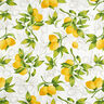 Tissu de décoration Panama Citrons – blanc/jaune citron,  thumbnail number 1