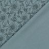 Tissu double gaze de coton Grandes fleurs – gris bleu/noir,  thumbnail number 4