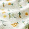 Tissu en coton Cretonne Dinosaures et palmiers – écru/menthe clair,  thumbnail number 2