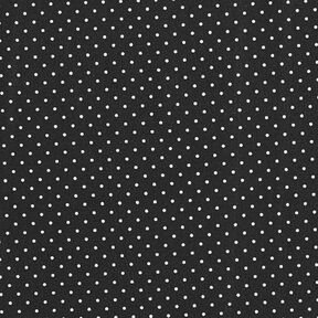 Coton enduit petits pois – noir, 