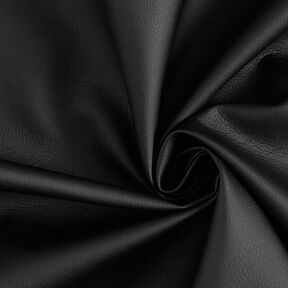 Tissu d’ameublement similicuir aspect naturel – noir, 