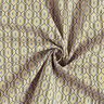 Tissu en coton Cretonne Hexagones motif rétro – bleu marine/jaune ocre,  thumbnail number 3