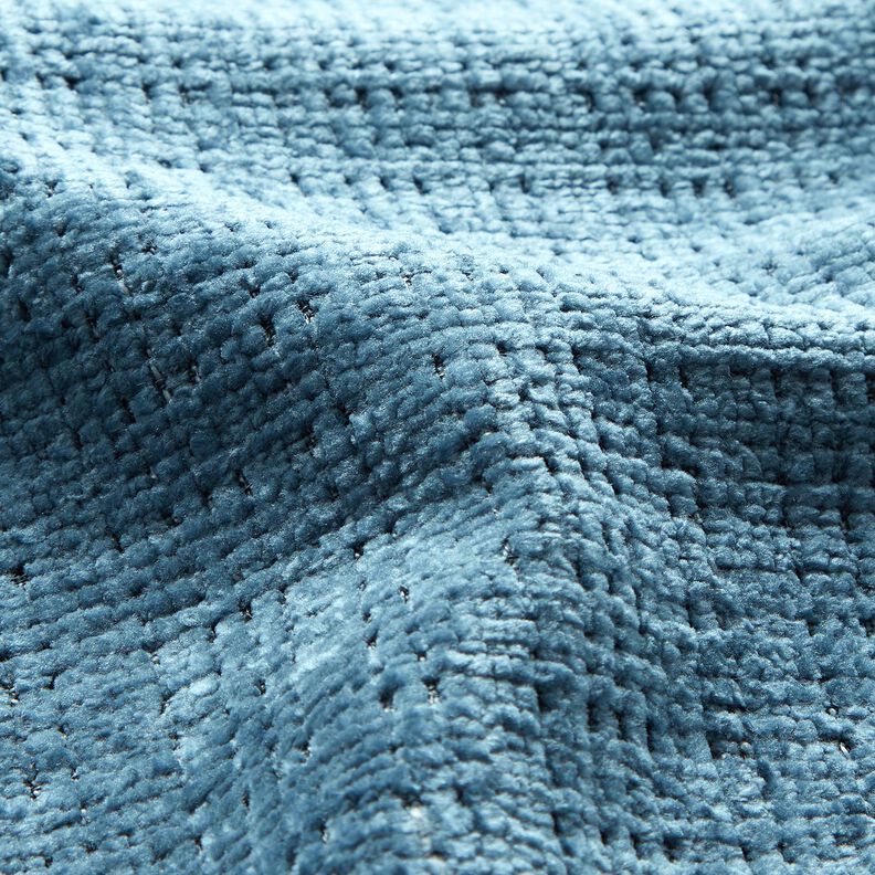 Tissu de revêtement Chenille Uni – bleu jean,  image number 2