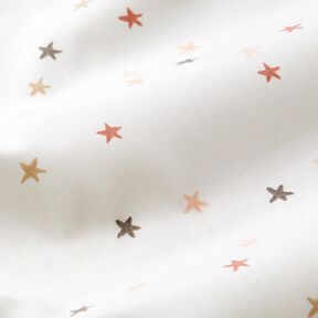 Popeline coton Petites étoiles – ivoire, 