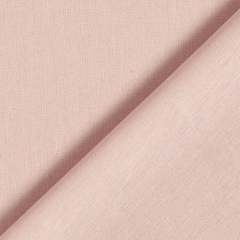 Tissu en coton Cretonne Uni – vieux rose clair,  image number 3